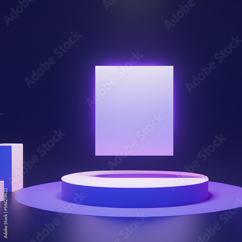 Futuristic product diplay stage