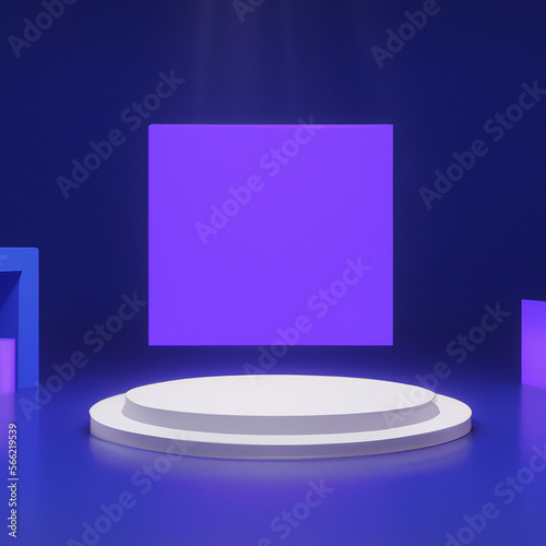 Futuristic product diplay stage