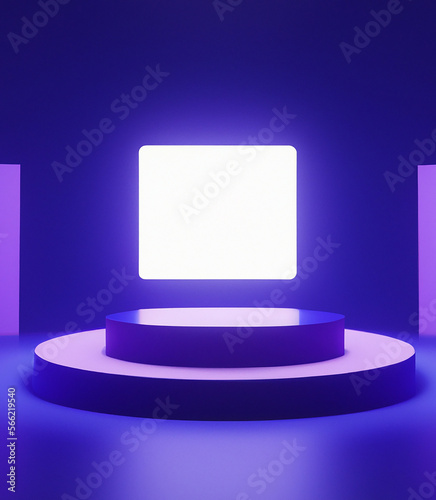 Futuristic product diplay stage