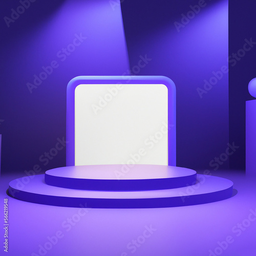 Futuristic product diplay stage