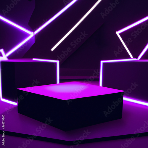 Futuristic product diplay stage