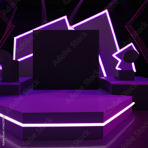 Futuristic product diplay stage