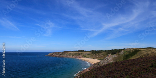 Coastline on the channel sea  near Erquy  france