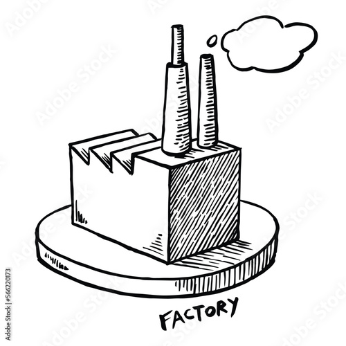Factory icon sketch