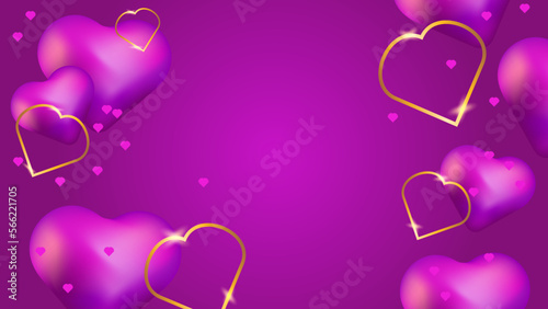 Purple heart background