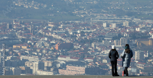 In "Sameiro" Sanctuary, there is a peaceful view over the city of Braga, Portugal.