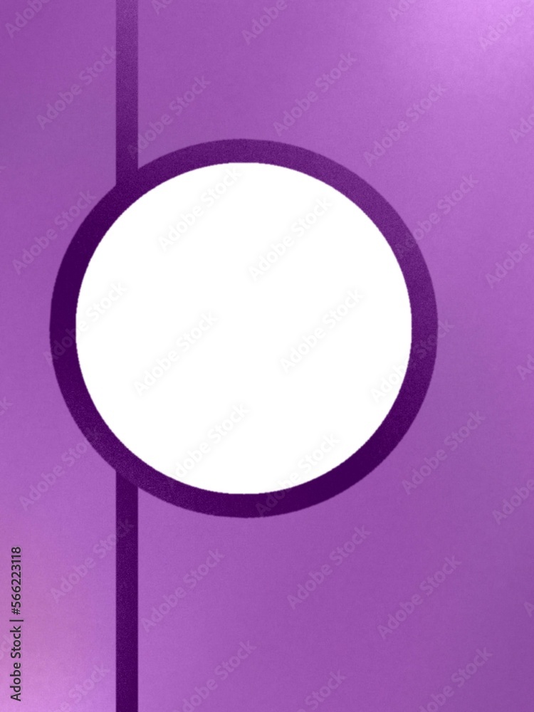 Modern minimalism style violet purple lavender hue abstract geometric white circle copy space decorative background Modern minimalism style violet purple lavender hue abstract geometric white circle copy space decorative background