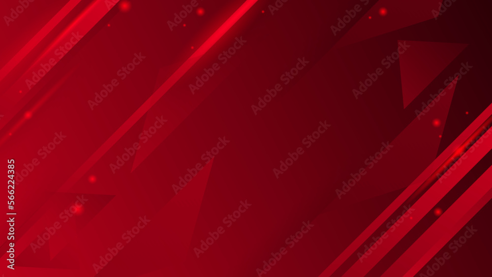 Obraz premium Red triangular and striped abstract background.