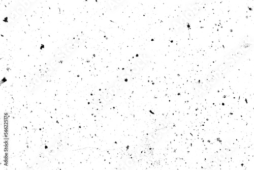 Fototapeta Naklejka Na Ścianę i Meble -  Grunge background of black and white. Abstract illustration texture of cracks, chips, dot isolated on transparent background PNG file.