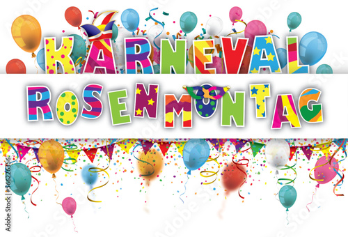Karneval Rosenmontag Banner