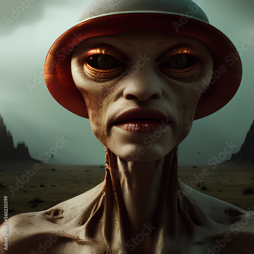Portrait of a Humanoid alie...