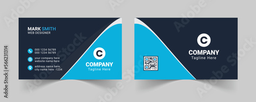 Corporate business card template, Modern business card design template, Clean professional business card template, visiting card, business card template.