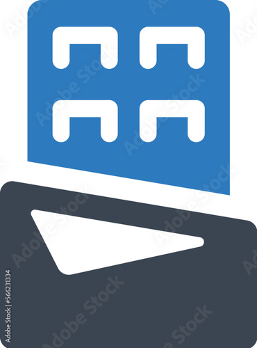 Waffle food icon