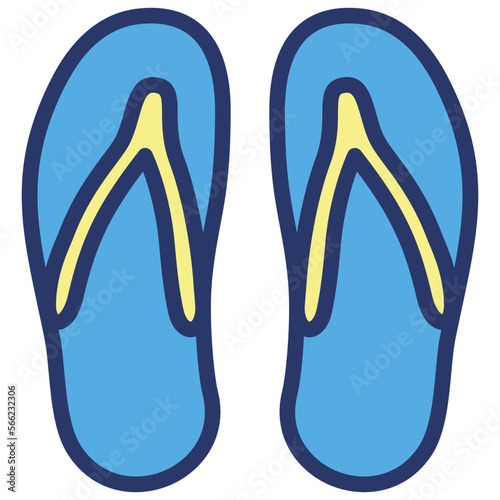 pair of flops. flip-flop fashion sandal footwear icon logo