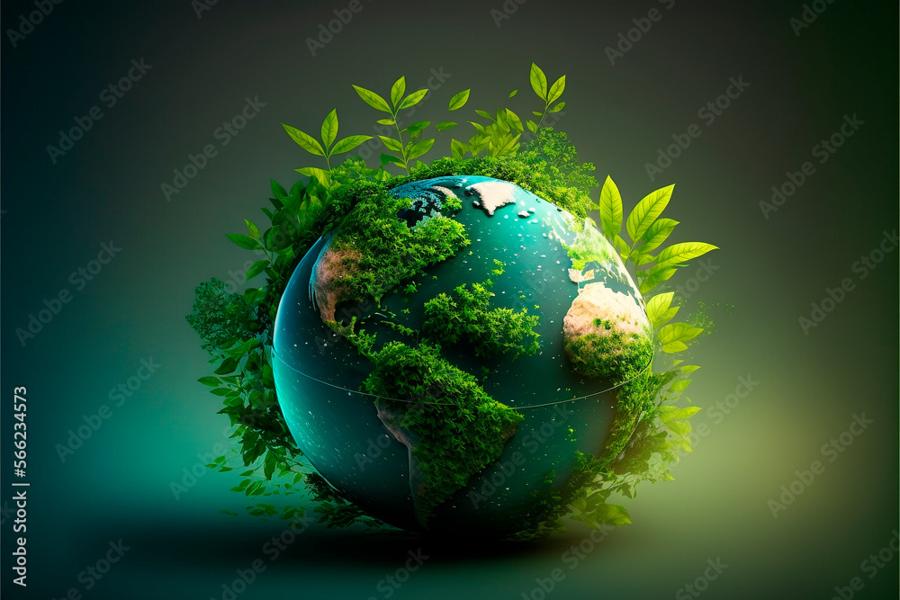 World environment and earth day concept with globe	 - obrazy, fototapety, plakaty 