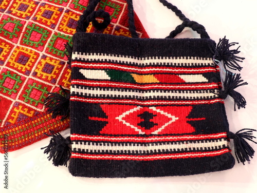 Serbian old bag with folk motifs