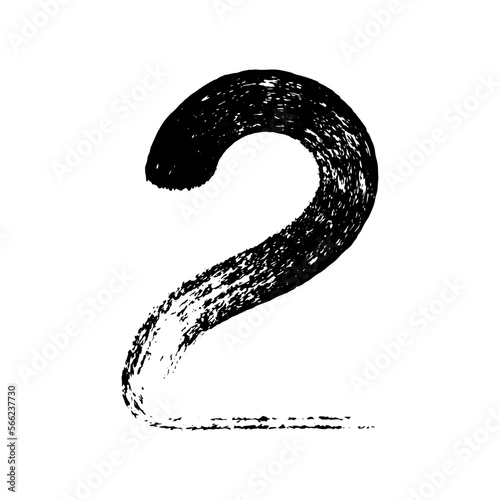 Calligraphic paint number two, 2. Ink brush lettering.
