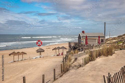 The resort town of Praia de Mira in Portugal