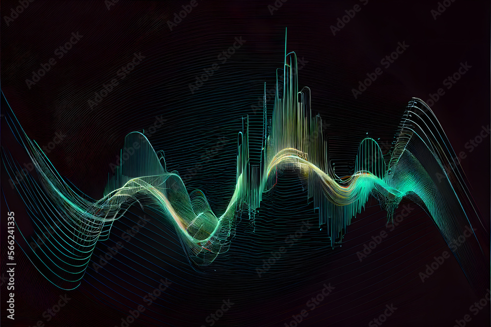 Naklejka premium Abstract diagramms representing growth