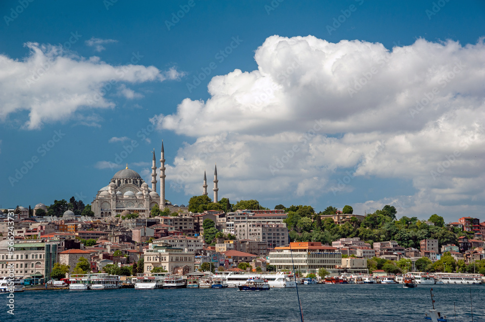 Fototapeta premium view of the süleymaniye mosque