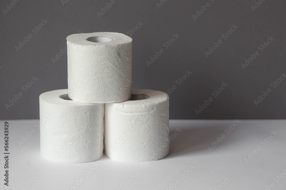 Toilet paper rolls. Hygienic 3-layer toilet paper with fragrance. Softness and tenderness for the skin. Toilet paper rolls. Hygienic 3-layer toilet paper with fragrance. Softness and tenderness for the skin.