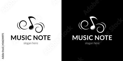Stylish music note symbol