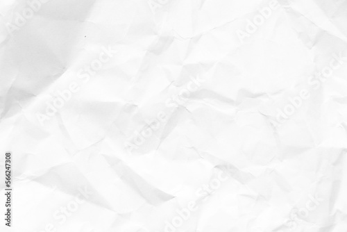 Grunge wrinkled white color paper textured background with copy space