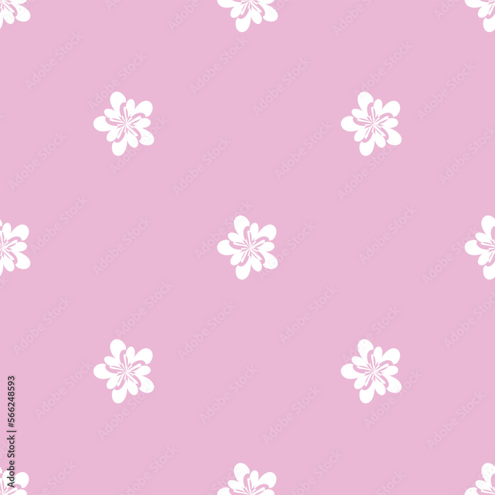 white flower seamless pattern pink background white flower seamless pattern pink background