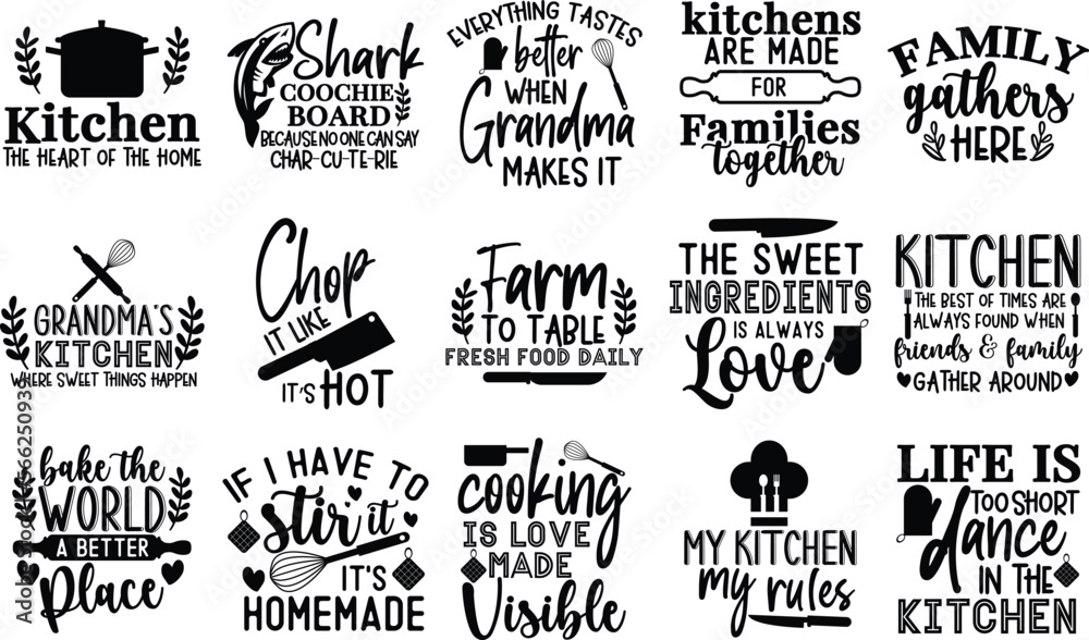 Funny Kitchen Svg Kitchen Towel Svg Kitchen Pun Sign Chop It