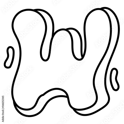 W line icon