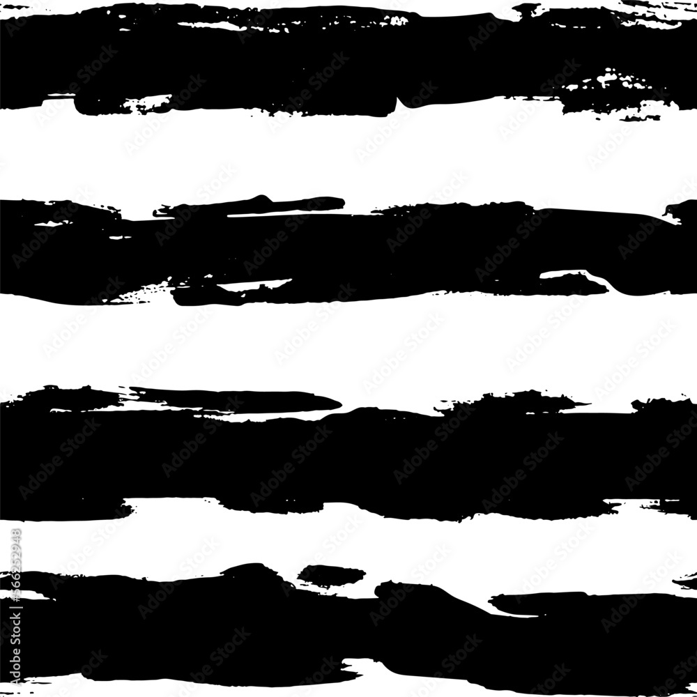 Handdrawn Dry Brush Seamless Strokes Vector Set Handdrawn Dry Brush Seamless Strokes Vector Set