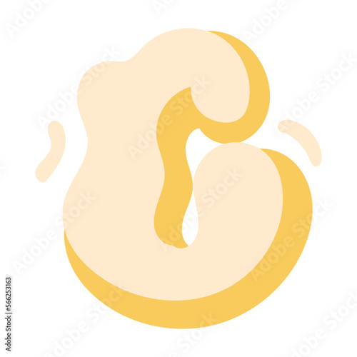 C flat icon