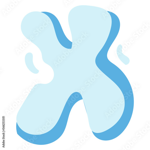 X flat icon
