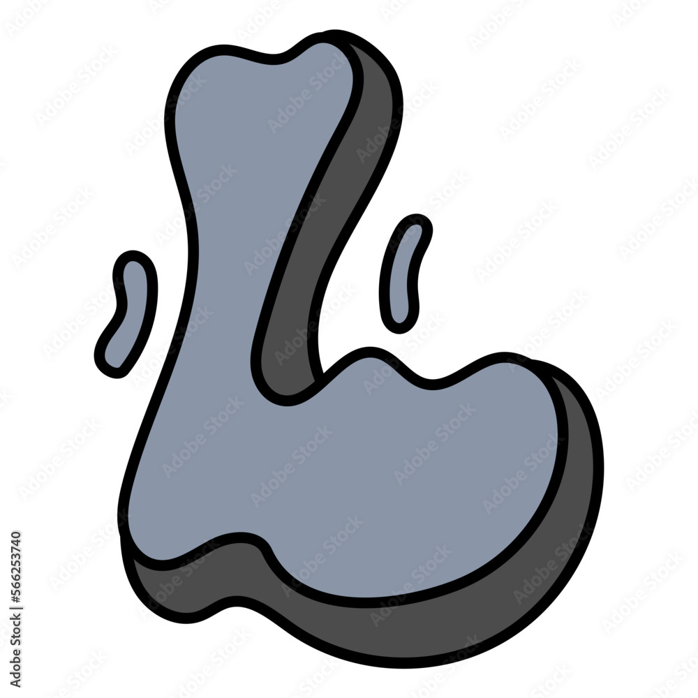 Obraz premium L filled outline icon