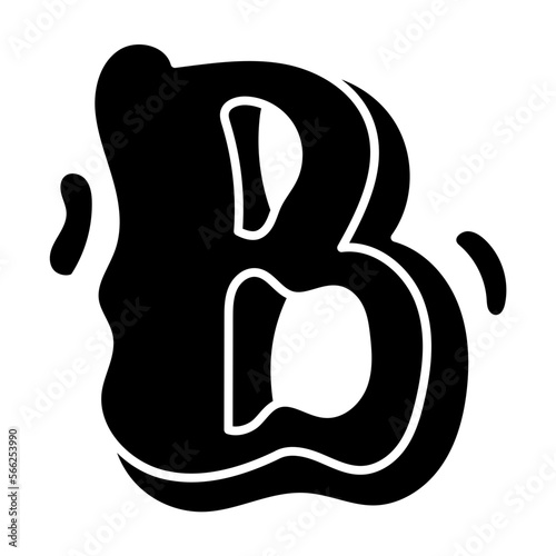 B glyph icon
