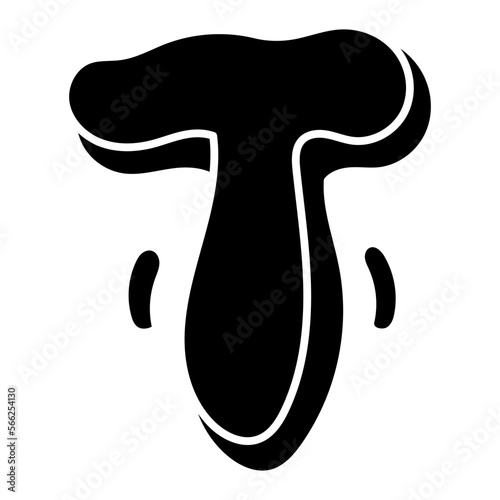 T glyph icon