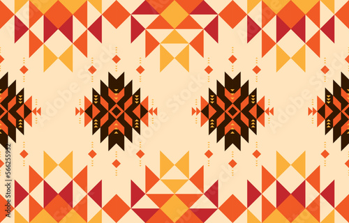 Native american ethnic pattern. american indigenous pattern. Design for indigenous style, fabric, boho, carpet, ikat, tribal, batik, vector, illustration, pattern style