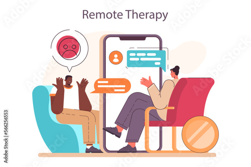 Passive income in the internet. Character making money on remote