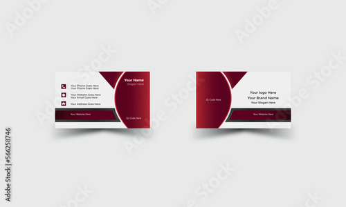 double sided modern professional corporate design vector file print layout