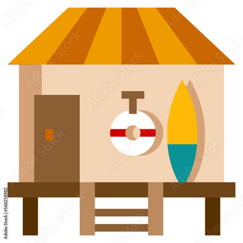 BUNGALOW flat icon