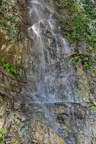 Russia  Sochi  Krasnodar Territory  Chvizhepse Mineral spring in Sochi. Artificial waterfall