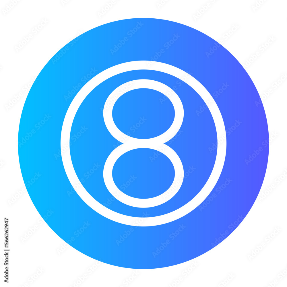 eight Ball gradient icon eight Ball gradient icon
