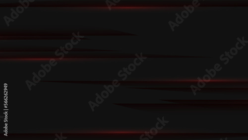 The red ligth on black abstract background. Vector illustration.