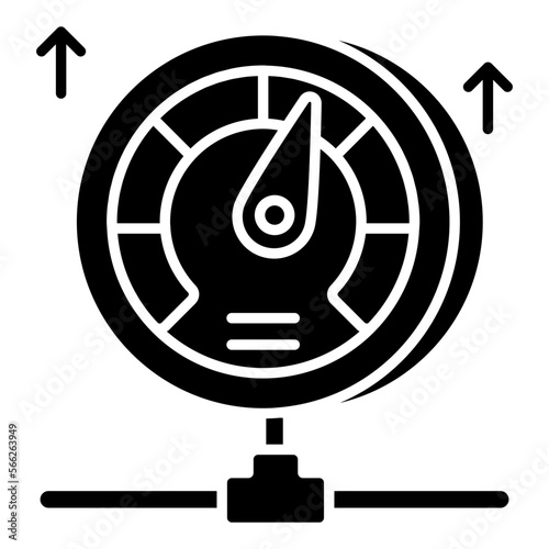 An icon design of speed test