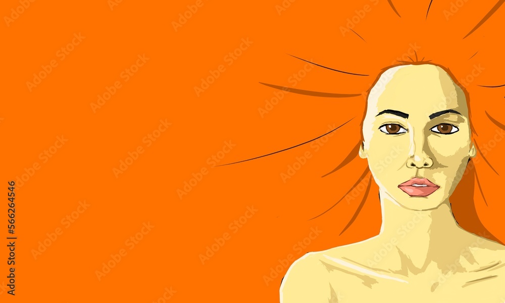 Women orange hair Women orange hair