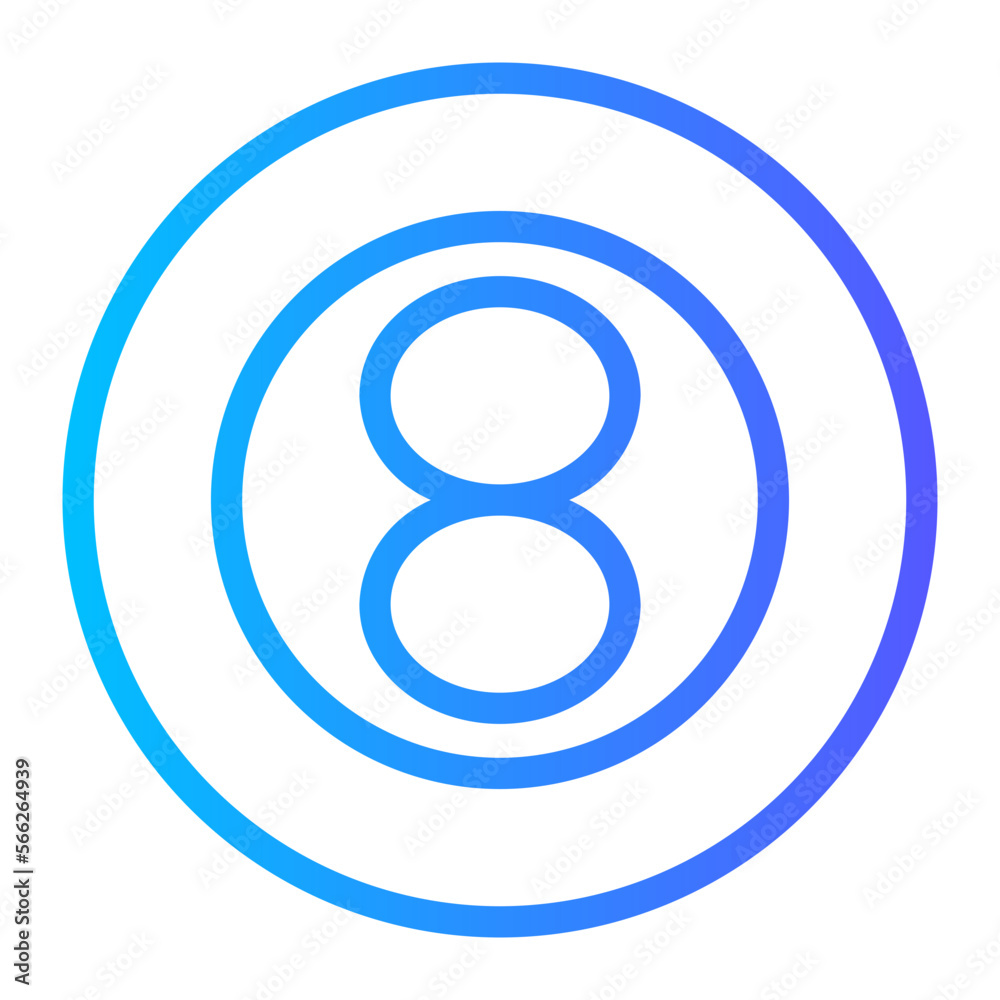 eight Ball gradient icon eight Ball gradient icon