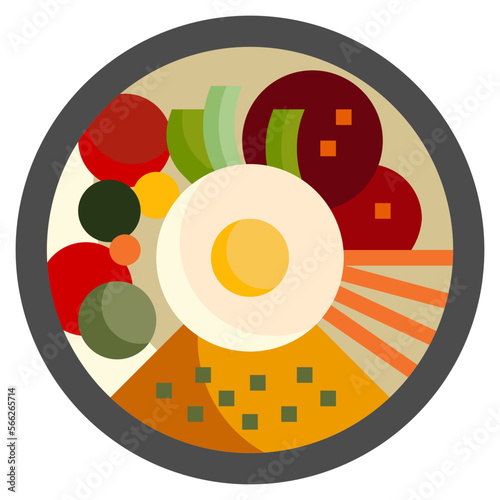 BIBIMBAP flat icon
