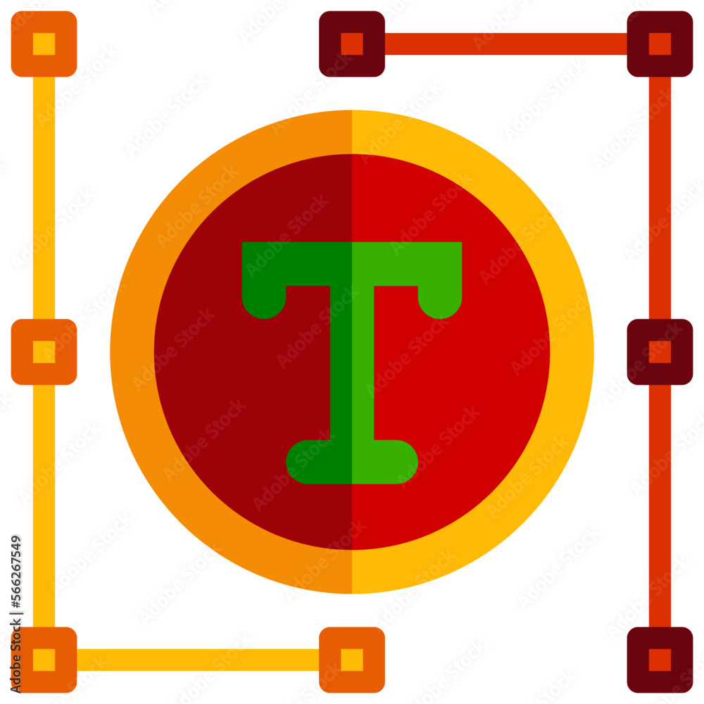 Fototapeta premium LOGO flat icon