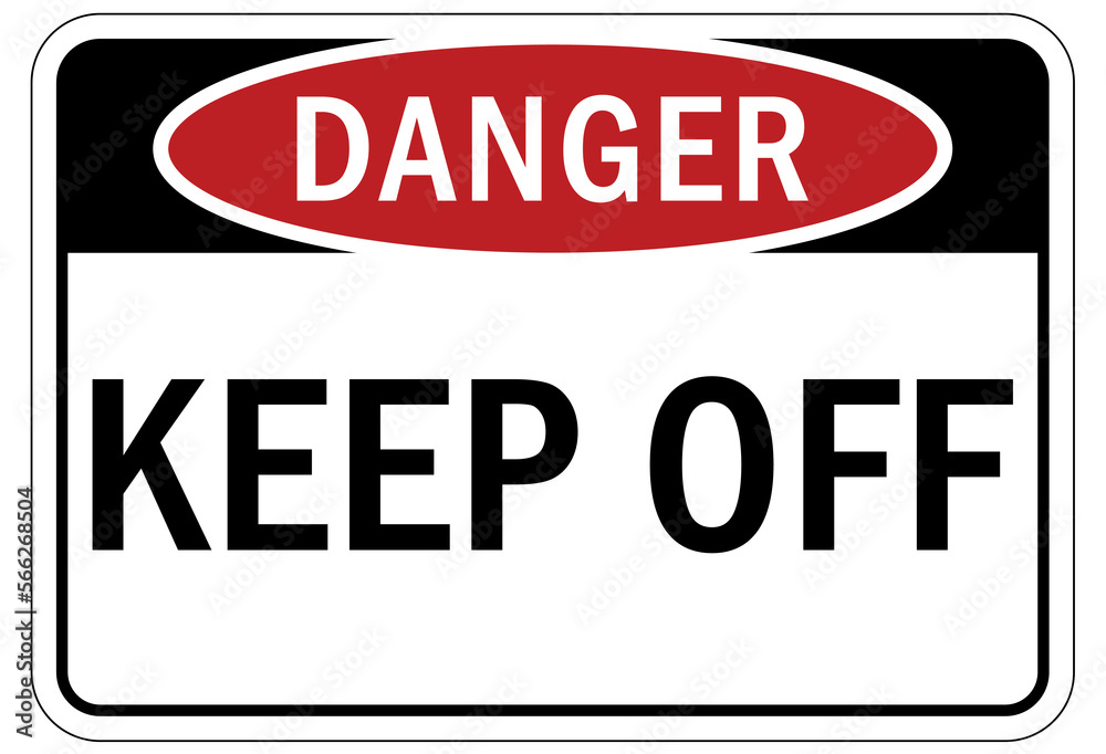 machine hazard sign and labels keep off machine hazard sign and labels keep off