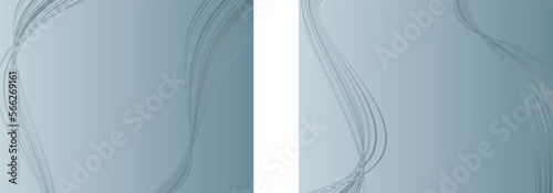 モノトーン調の水の流れのようなウェーブ背景